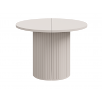 Stół rozkładany 100 - 188 cm beżowy frezowana podstawa OLIVO